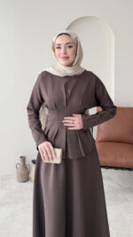 Peya Belden Bağlamalı Scuba Takım - Kahverengi - Görsel 4