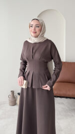 Peya Belden Bağlamalı Scuba Takım - Kahverengi - Görsel 5