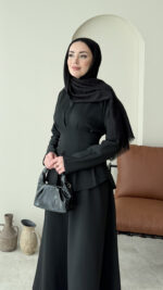 Peya Belden Bağlamalı Scuba Takım - Siyah - Görsel 5