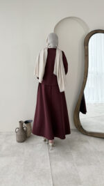 Leile Scuba Takım - Bordo - Görsel 3