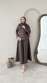 Leile Scuba Takım - Kahve