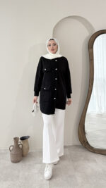 Detaylı Kazak - Siyah - Görsel 3