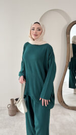 Triko Takım - Yeşil - Görsel 3