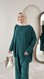 Triko Takım - Yeşil - Görsel 4