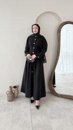 Rona Premium Elbise - Siyah