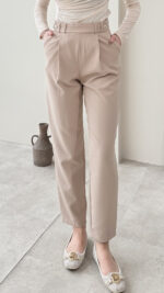 Kemerli Pantalon - Bej