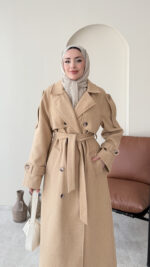 Bera Premium Kaşe Kaban – Camel - Görsel 4