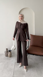 Pera Belden Bağlama Scuba Takım - Koyu Kahve