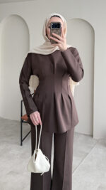 Pera Belden Bağlama Scuba Takım - Koyu Kahve - Görsel 7