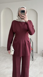 Pera Belden Bağlama Scuba Takım - Bordo - Görsel 5