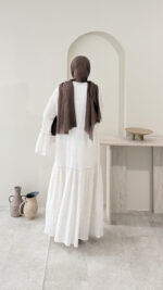 Elbise- Bej - Görsel 3