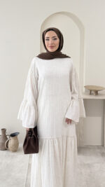 Elbise- Bej - Görsel 4