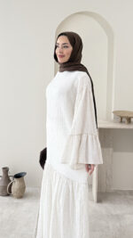 Elbise- Bej - Görsel 5