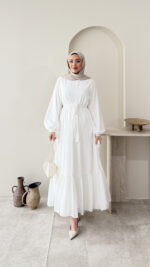 Fisto Elbise - Beyaz