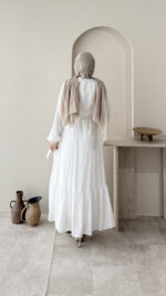 Fisto Elbise - Beyaz - Görsel 3