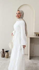 Fisto Elbise - Beyaz - Görsel 5