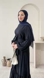 Fisto Elbise - Lacivert - Görsel 5