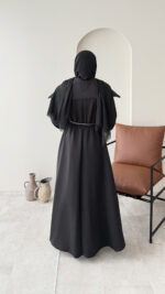 Elen Zincirli Scuba Elbise - Siyah - Görsel 3