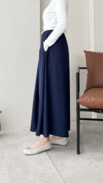 Etekli Pantalon - Lacivert - Görsel 3