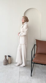 Kaşe Blazer - Taş - Görsel 2