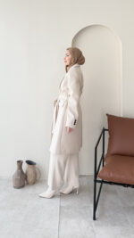 Nola Kaşe Kaban - Taş - Görsel 2