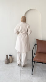 Nola Kaşe Kaban - Taş - Görsel 3