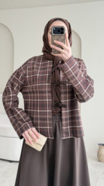 Ekose Scuba Takım - Kahve - Görsel 7