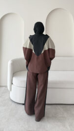 Velin Paraşüt Takım - Kahve - Görsel 3