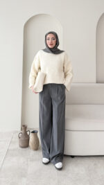 Elora Triko Kazak - Krem - Görsel 3