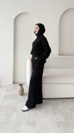 Elora Triko Kazak - Siyah - Görsel 5