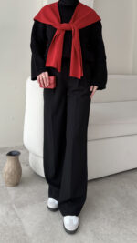 Elora Triko Kazak - Siyah - Görsel 6