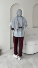 Hola Triko Kazak - Gri - Görsel 7