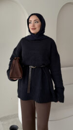 Hola Triko Kazak - Koyu Lacivert - Görsel 8