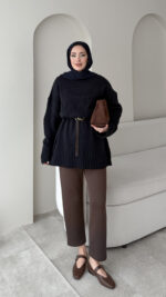 Hola Triko Kazak - Koyu Lacivert - Görsel 10