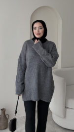 Hola Triko Kazak - Antrasit - Görsel 2