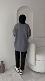 Hola Triko Kazak - Antrasit - Görsel 5