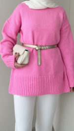 Hola Triko Kazak - Pembe - Görsel 3