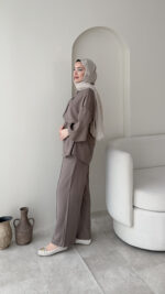 Mayra Tensel Takım - Vizon - Görsel 2