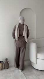 Mayra Tensel Takım - Vizon - Görsel 3