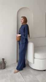 Mayra Tensel Takım - Mavi - Görsel 2