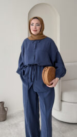 Mayra Tensel Takım - Mavi - Görsel 4