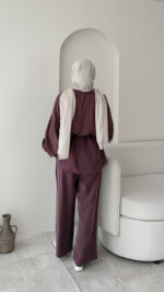 Mayra Tensel Takım - Mürdüm - Görsel 3