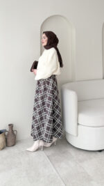 Ekose Scuba Etek - Kahve - Görsel 4