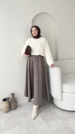 Leopar Scuba Etek - Kahve