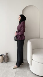 Yelin Ceket - Bordo - Görsel 3