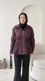 Yelin Ceket - Bordo - Görsel 4