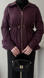 Yelin Ceket - Bordo - Görsel 5