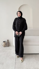 Liona Modal Takım - Siyah