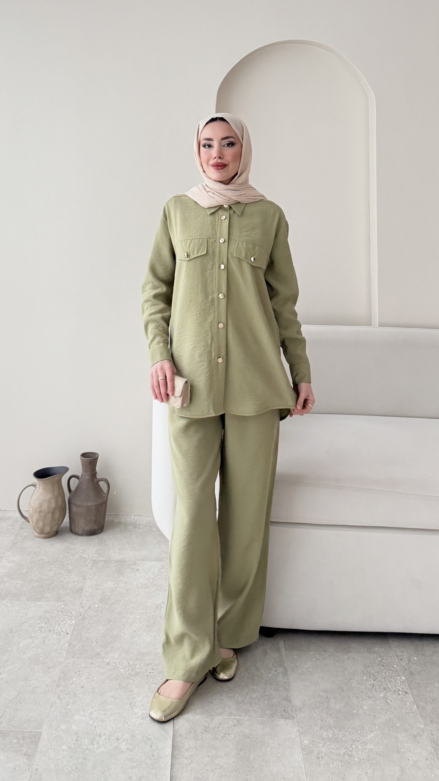 1766905287_0_6950d5c74f4a8.jpg Milan Modal Takım - Yeşil - Görsel 1