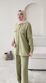 Milan Modal Takım - Yeşil - Görsel 5